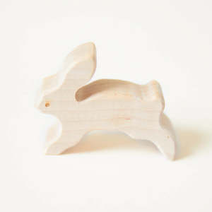 Sarahs Silks: WOOD EASTER BUNNY RABBIT ~ SARAH'S SILKS