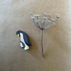 DELUXE PENGUIN HANDPAINTED ~ CELEBRATION RING DECORATION ~ GRIMMS