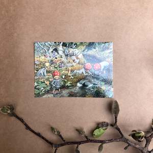 Elsa Beskow: ELSA BESKOW ~ POSTCARD ~ CHILDREN OF THE FOREST, STREAM