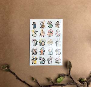 Ottilia Adelborg: NUMBER POSTCARD ~ OTTILIA ADELBORG