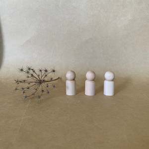 PLAIN WOODEN PEG DOLL ~ SMALL ~ 5CM