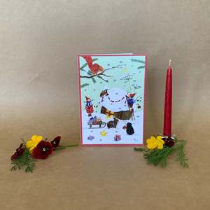 Wynstone Press: CHRISTMAS WITH PIPPA & PELLE ~ SMALL ADVENT CARD ~ DANIELA DRESCHER