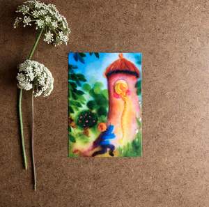 Wynstone Press: RAPUNZEL POSTCARD ~ FRANZISKA SERTORI-KOPP