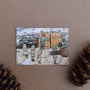 Elsa Beskow: ELSA BESKOW ~ POSTCARD ~ WINTER