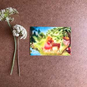 Wynstone Press: LITTLE BROTHER AND LITTLE SISTER POSTCARD ~ FRANZISKA SERTORI-KOPP