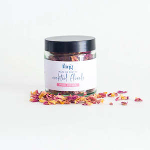 Fruit Garnish Sugars: Cocktail Florals - Pink Roses