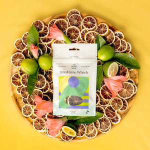 Fruit Garnish Sugars: Fling Dried Lime Wheels Cocktail Garnish