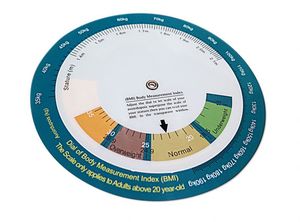 Products: BMI Calculator Wheel - Tanita Scales
