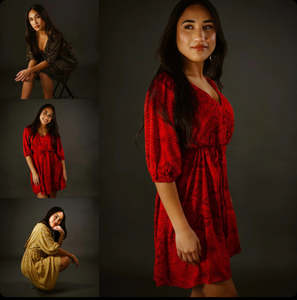 Lole: LOLE WOMEN'S PUFF SLEEVE TIE FRONT DRESS TD164