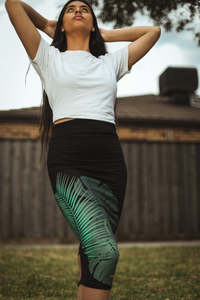 Monstera: MONSTERA CALF SKIRT-LCS001