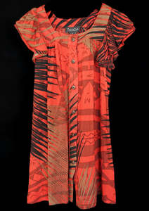 Nuuuli Collection: NU'UULI FLUTTER SLEEVE GIRLS DRESS TD801