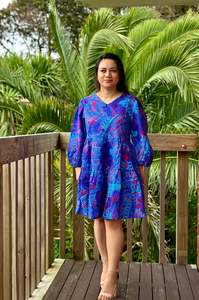 WOMENS DRESS LD3560 BLUE