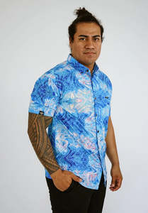Mens Short Sleeve Shirt: ULA 4-WAY STRETCH TANOA SHIRT- SS2764 FB1173