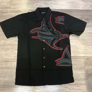 Mens Short Sleeve Shirt: TANOA MENS SHIRTS SS2475 BLACK