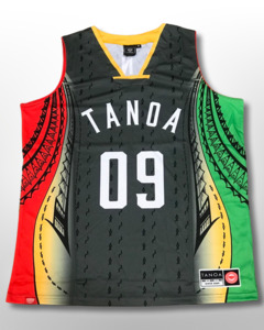 Tanoa Basketball Vest Vasea - TM1903 - RASTA COLOR