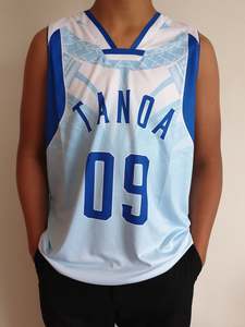 T Shirts: Tanoa Basketball Vest Uso - TM1905 S/White
