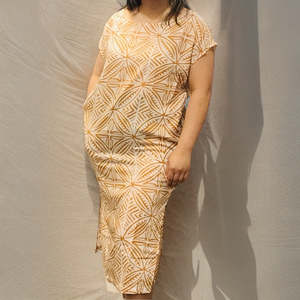 Vailoa: VAILOA MIDI DRESS TD138 YELLOW