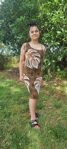 Le Lagi Collection: LE LAGI BODYCON DRESS-TD108C BROWN