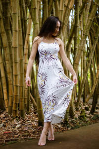 Dresses: PELE PAEPAE DRESS TD181 WHITE