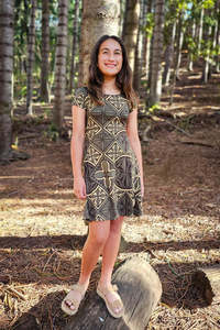 Kehaulani Collection: KEHAULANI GIRLS SKATER DRESS TD803