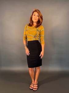 VAITOGI 3 QUARTER SLEEVE TOP LT001