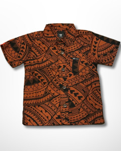 BOY'S SHIRT SB1247 BROWN