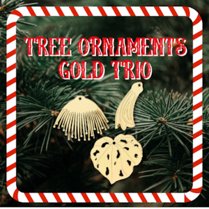 Products: Christmas Tree Ornaments - Gold Trio