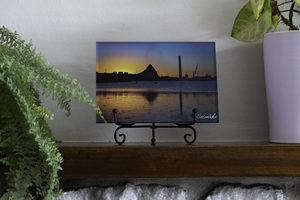 Products: Acrylic Block – Golden Breakwater Bay Sunset