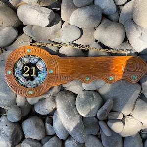 21st Keys: Pāua Disc Key