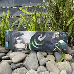 Mahi Toi Art: Inquisitive Mounted Print