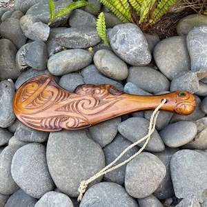 Rakau Wood: Carved Wahaika