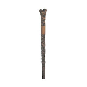Rakau Wood Tokotoko Walking Stick: Māori Carved Walking Stick
