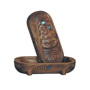 Rakau Wood Waka Huia Treasure Box: Waka Huia