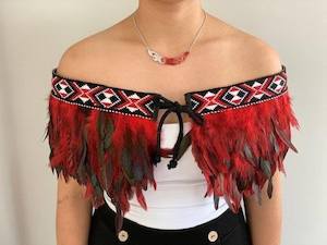 Korowai Cloak Adult Cape: Red Cape