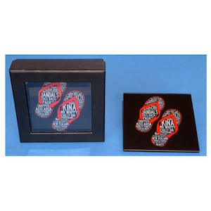 Jandal Glass Coasters