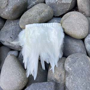 Cream Saddle Feathers