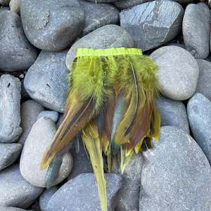 Olive Green Coque Feathers