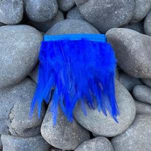 Blue Saddle Feathers