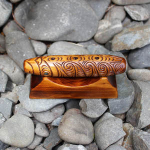 Rakau Wood Miscellaneous: Carved Kōauau