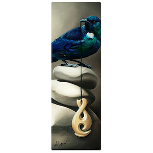 Mahi Toi Art: Glass Art Print Gentle Melody
