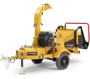 Wood Chippers: Wallenstein BXTR5224 - 5" Motorised, Hydraulic Feed, Towable Chipper