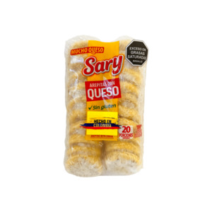 Mini white corn arepa with cheese