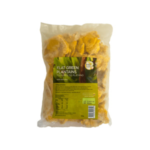 Frozen foods: Flat Green Plantain – Frozen Plantain for Patacones
