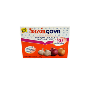 Products: Goya Sazon Garlic & Onion