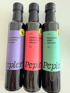 For The Pantry: Pepler's Balsamic Splashes - Buy 3 different varieties and SAVE