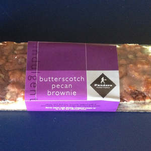 All Good Things Sweet: Pandoro Butterscotch Pecan Brownie Retail Bar
