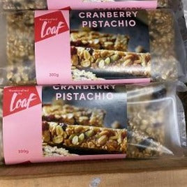 Loaf Cranberry & Pistachio Slice