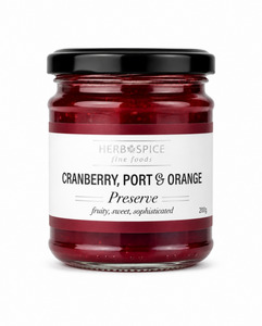 For The Pantry: Herb & Spice Cranberry Port & Orange Preserve