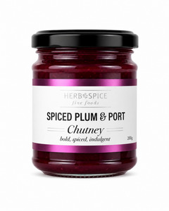 For The Pantry: Herb & Spice Spiced Plum & Port Chutney