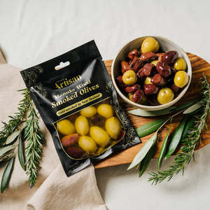 Kiwi Artisan Manuka Wood Smoked Olives